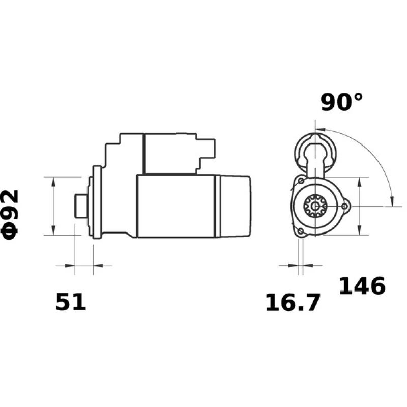 Démarreur MAHLE MS 75 - Visuel 1