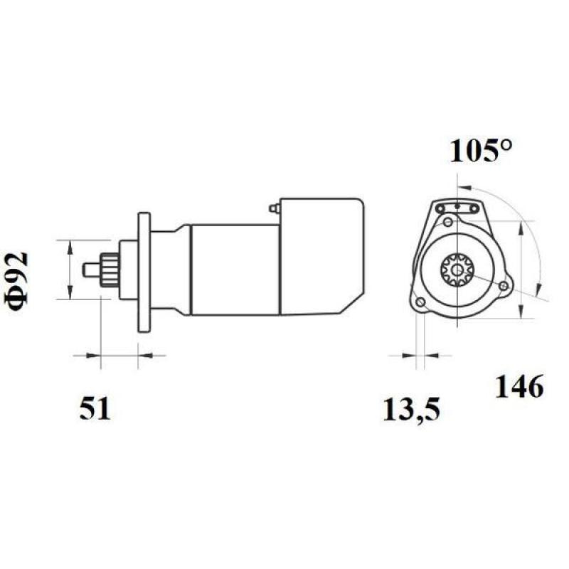 Démarreur MAHLE MS 756 - Visuel 1