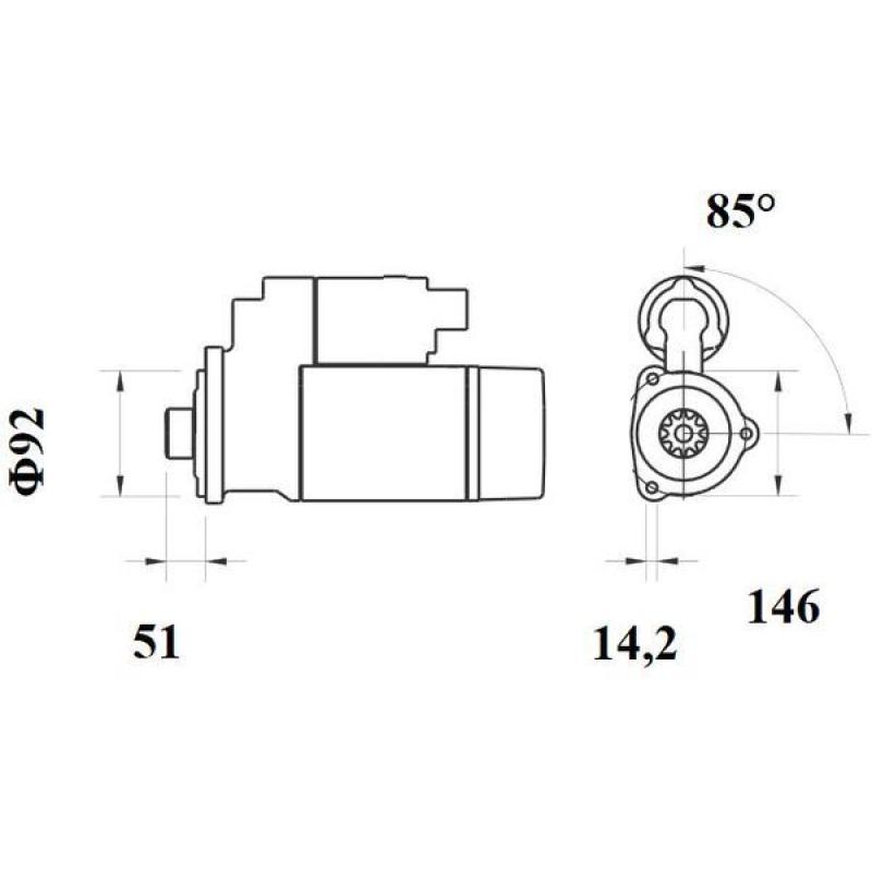 Démarreur MAHLE MS 754 - Visuel 1