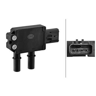 Capteur, pression des gaz échappement HELLA