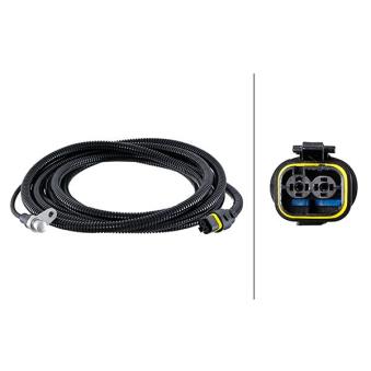 Capteur, vitesse de roue arrière droit HELLA 6PU 230 048-641