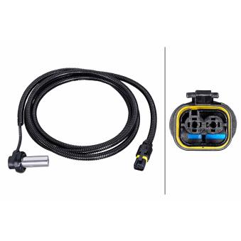Capteur, vitesse de roue avant droit HELLA 6PU 230 052-091