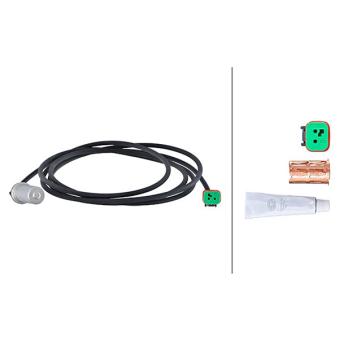 Capteur, vitesse de roue avant gauche HELLA 6PU 230 048-451