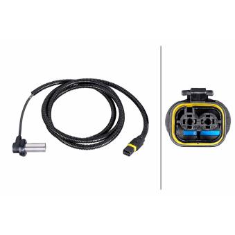 Capteur, vitesse de roue avant droit HELLA 6PU 230 052-041