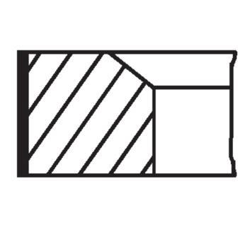 Jeu de segments de pistons MAHLE 043 77 N0