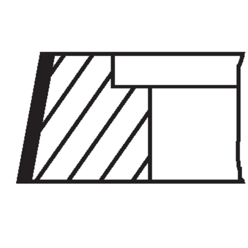 Jeu de segments de pistons MAHLE 037 76 N0 - Visuel 1