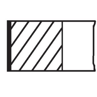 Jeu de segments de pistons MAHLE 037 55 V0