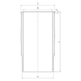 Chemise de cylindre MAHLE 061 LW 00119 000