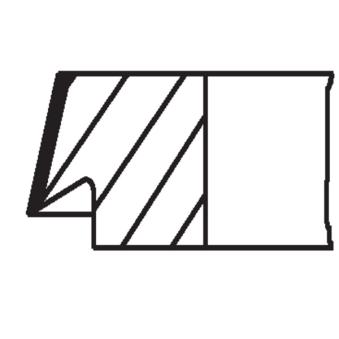 Jeu de segments de pistons MAHLE 205 45 N0