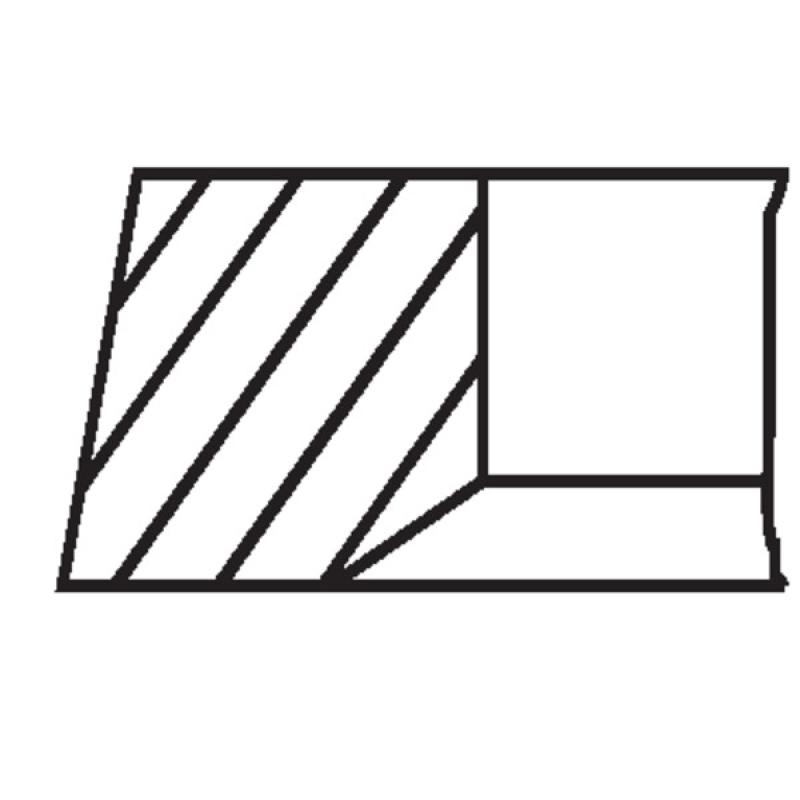 Jeu de segments de pistons MAHLE 209 59 V0 - Visuel 1