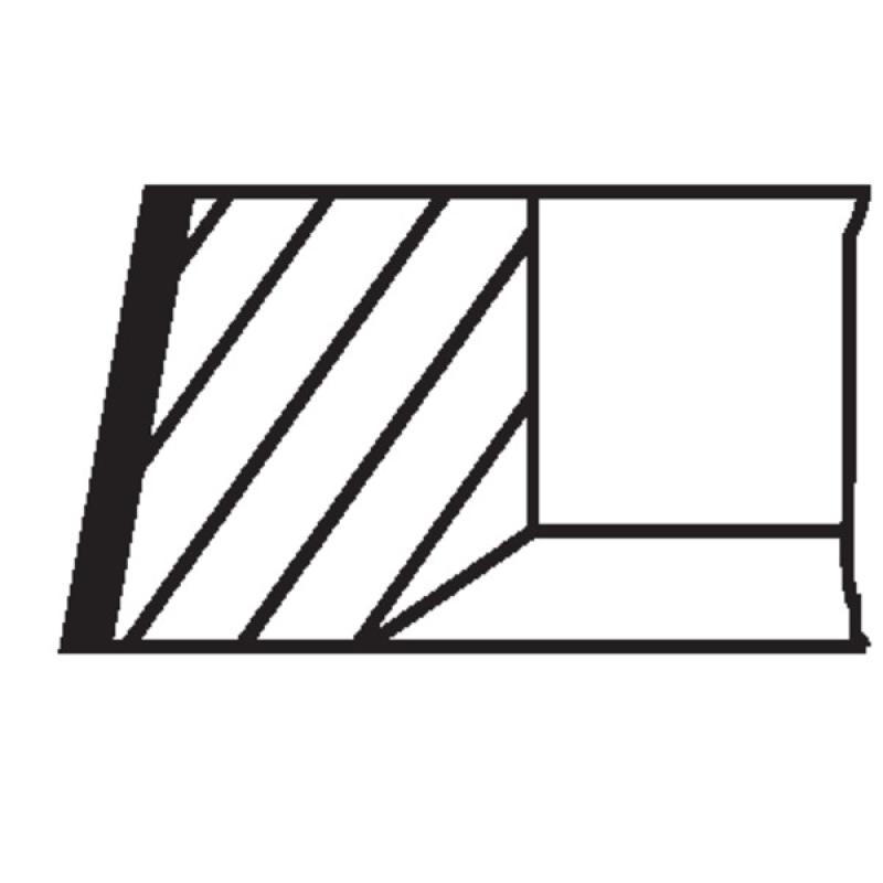 Jeu de segments de pistons MAHLE 209 73 N0 - Visuel 1