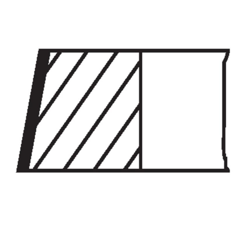 Jeu de segments de pistons MAHLE 227 RS 00111 0N0 - Visuel 1