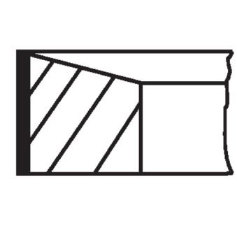 Jeu de segments de pistons MAHLE 640 56 N0