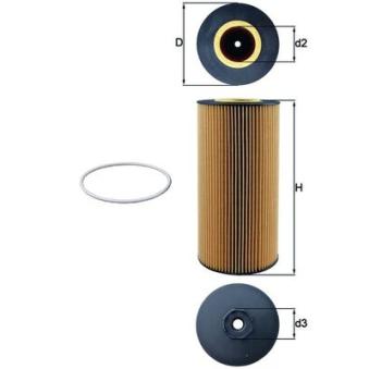 Filtre à huile MAHLE OX 348D