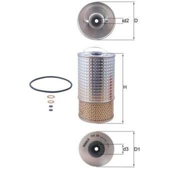 Filtre à huile MAHLE