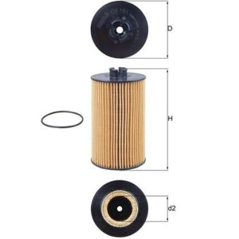 Filtre à huile MAHLE OX 161D