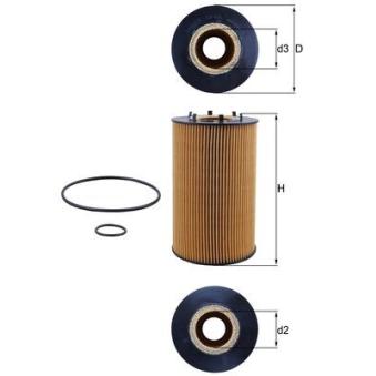 Filtre à huile MAHLE OX 435D