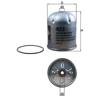 Filtre à huile MAHLE OZ 3D