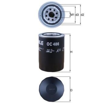 Filtre à huile MAHLE OC 486