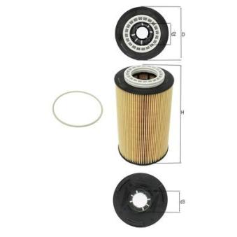 Filtre à huile MAHLE OX 1028D