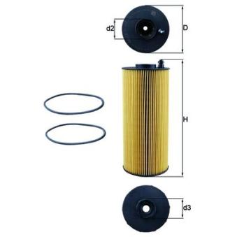 Filtre à huile MAHLE OX 1059D