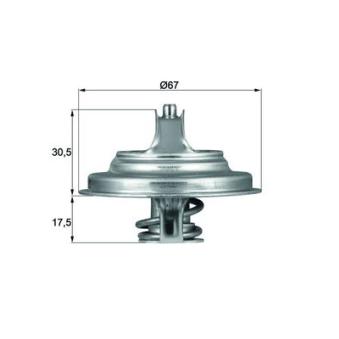 Thermostat d'eau MAHLE TX 54 83D