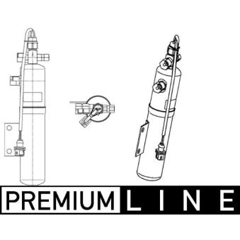 Filtre déshydratant, climatisation MAHLE AD 192 000P