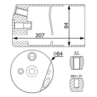 Filtre déshydratant, climatisation MAHLE AD 14 000S