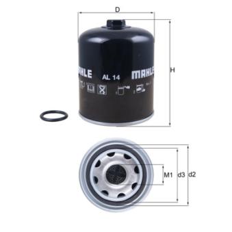 Cartouche de dessicateur, système d'air comprimé MAHLE