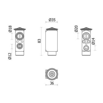 Détendeur, climatisation MAHLE AVE 148 000P