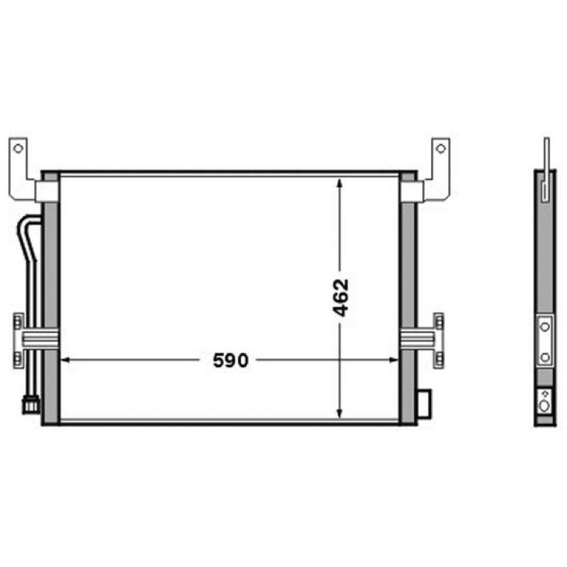 Condenseur, climatisation MAHLE AC 524 000S - Visuel 1