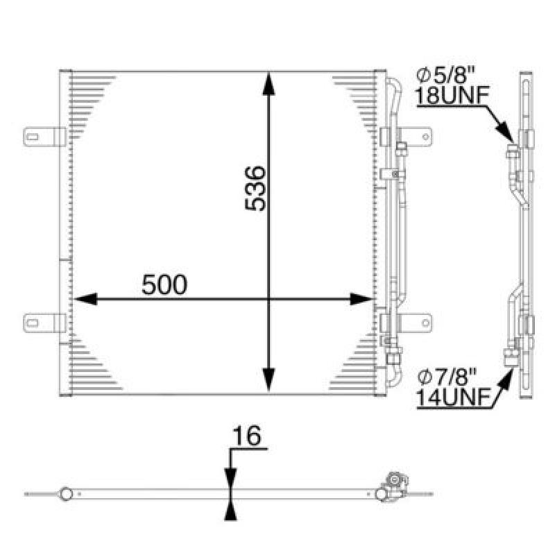 Condenseur, climatisation MAHLE AC 284 000S - Visuel 1