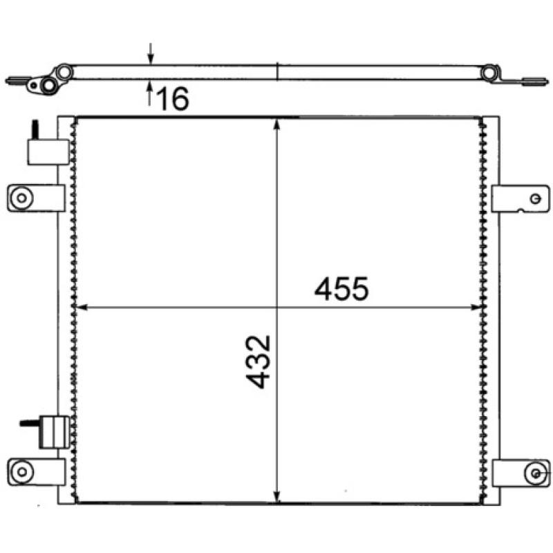 Condenseur, climatisation MAHLE AC 705 000S - Visuel 1