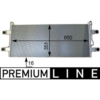 Condenseur, climatisation MAHLE AC 783 000P