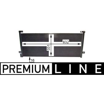 Condenseur, climatisation MAHLE AC 884 000P