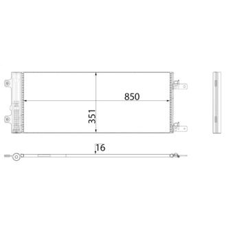 Condenseur, climatisation MAHLE AC 98 000P