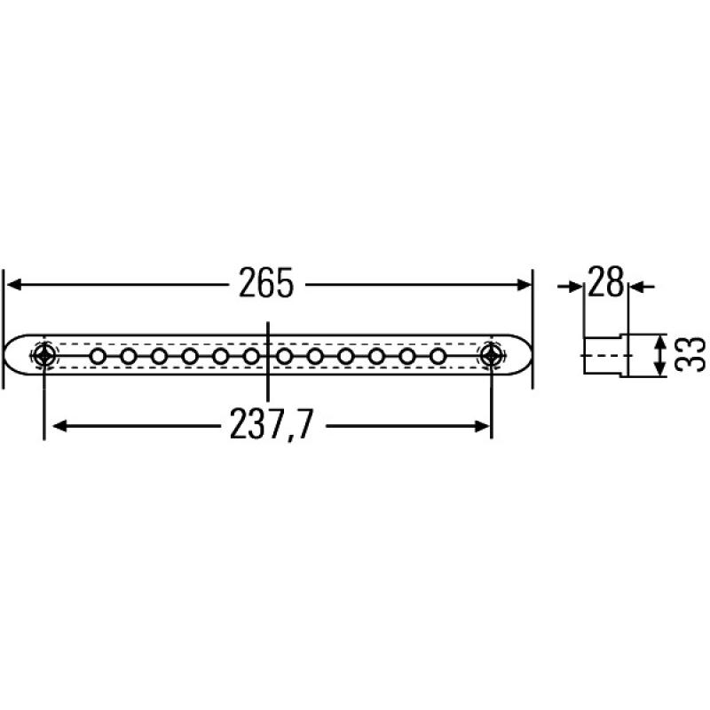 Feu stop additionnel HELLA 2DA 959 071-757 - Visuel 3