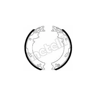 Jeu de mâchoires de frein METELLI