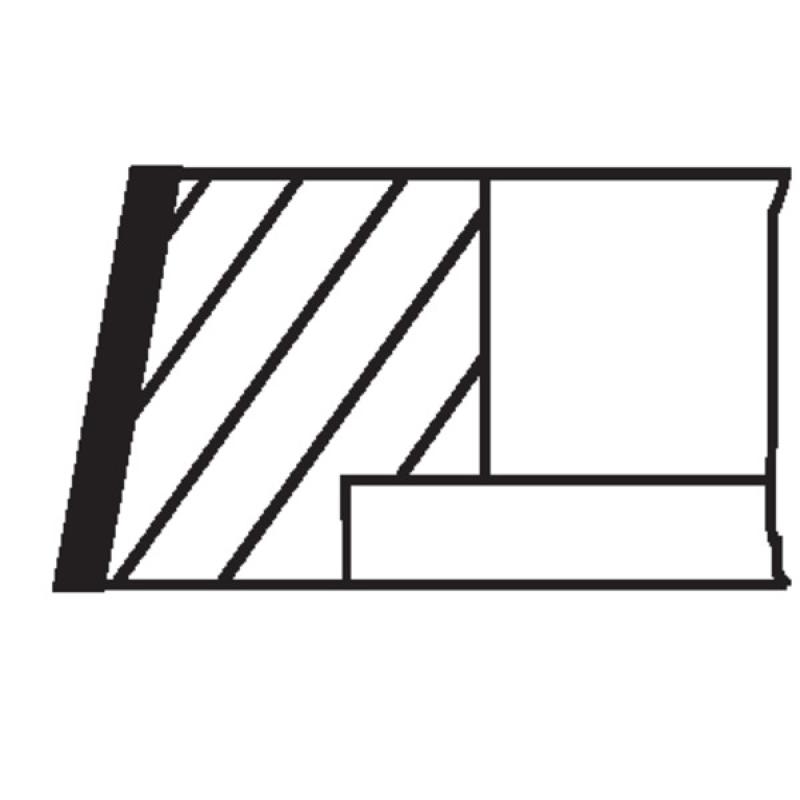 Jeu de segments de pistons MAHLE 002 80 N0 - Visuel 1