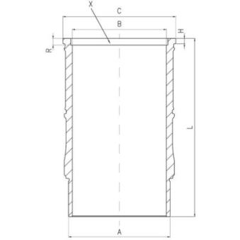 Chemise de cylindre MAHLE 001 LW 00142 001