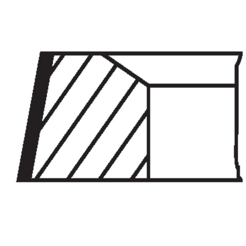 Jeu de segments de pistons MAHLE 002 24 N2 - Visuel 1