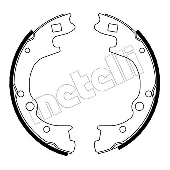 Jeu de mâchoires de frein METELLI
