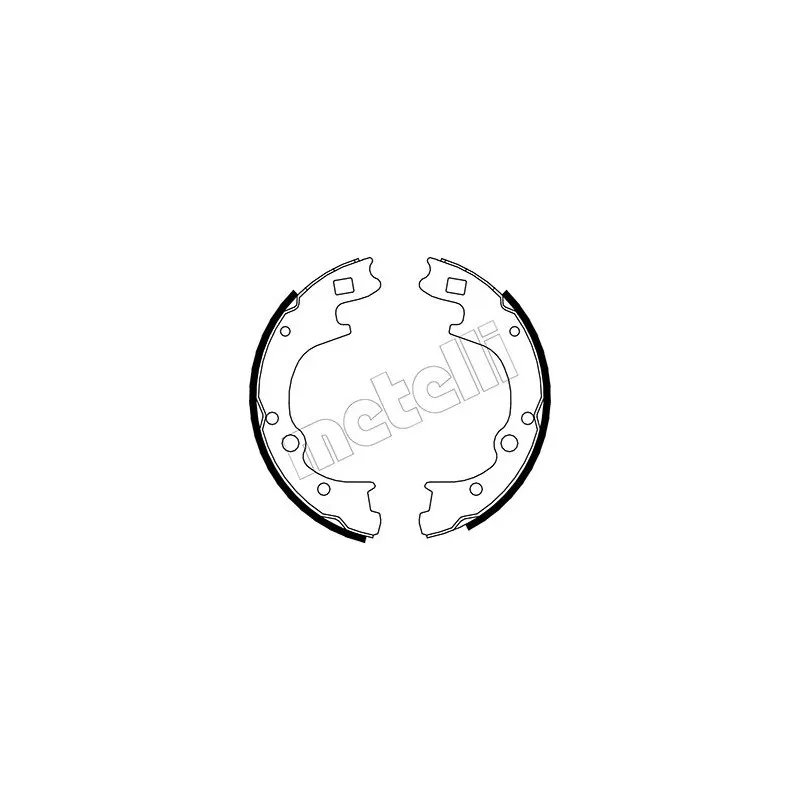 Jeu de mâchoires de frein METELLI 53-0174