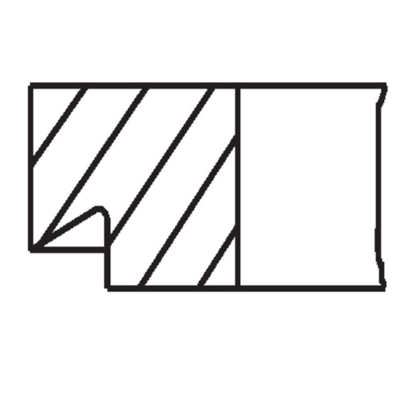 Jeu de segments de pistons MAHLE 007 85 N0 - Visuel 1