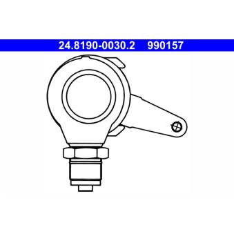 Levier, étrier de frein-frein de stationnement ATE 24.8190-0030.2