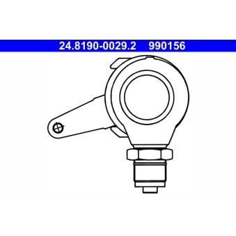 Levier, étrier de frein-frein de stationnement ATE 24.8190-0029.2
