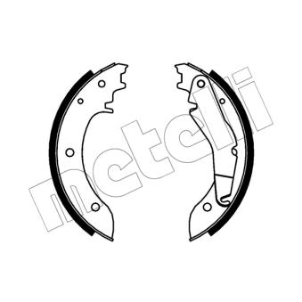 Jeu de mâchoires de frein METELLI 53-0675