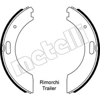 Jeu de mâchoires de frein METELLI 53-0590