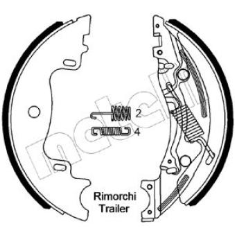Jeu de mâchoires de frein METELLI 53-0596