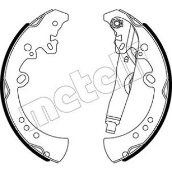Jeu de mâchoires de frein METELLI 53-0550